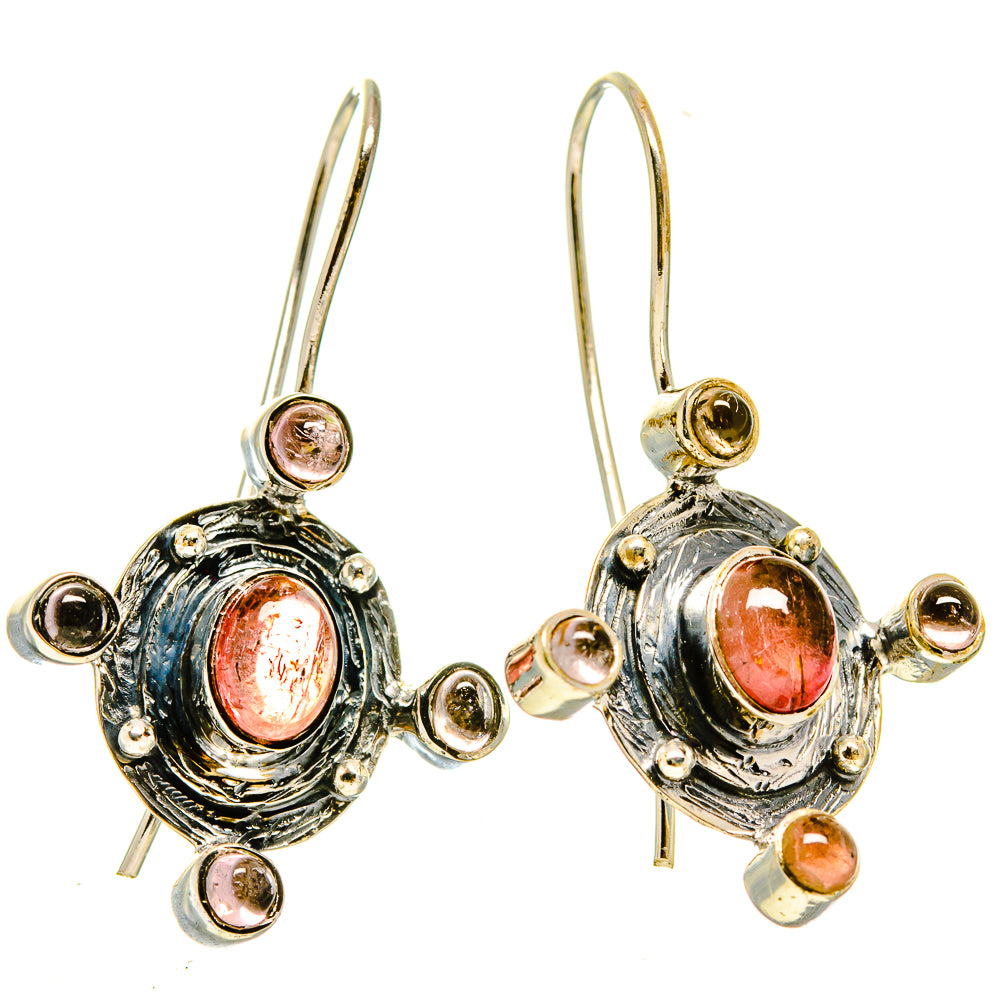 Pink Tourmaline Earrings handcrafted by Anasilvercos - EARR415312