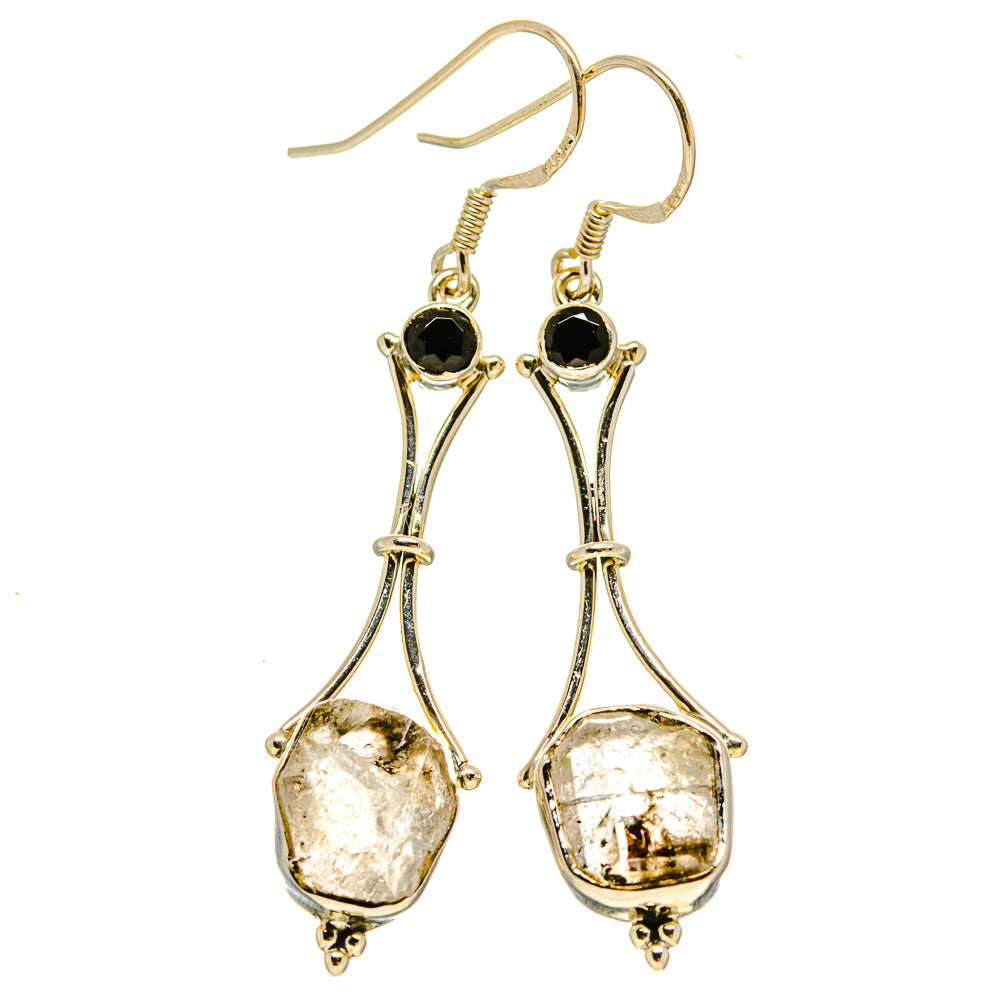 Herkimer Diamond Earrings handcrafted by Anasilvercos - EARR415314