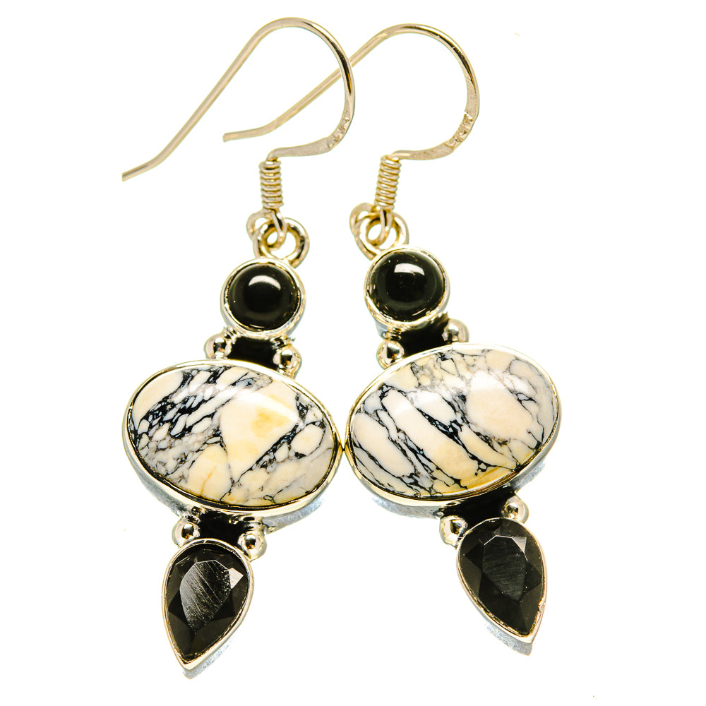 Howlite Earrings handcrafted by Anasilvercos - EARR415315