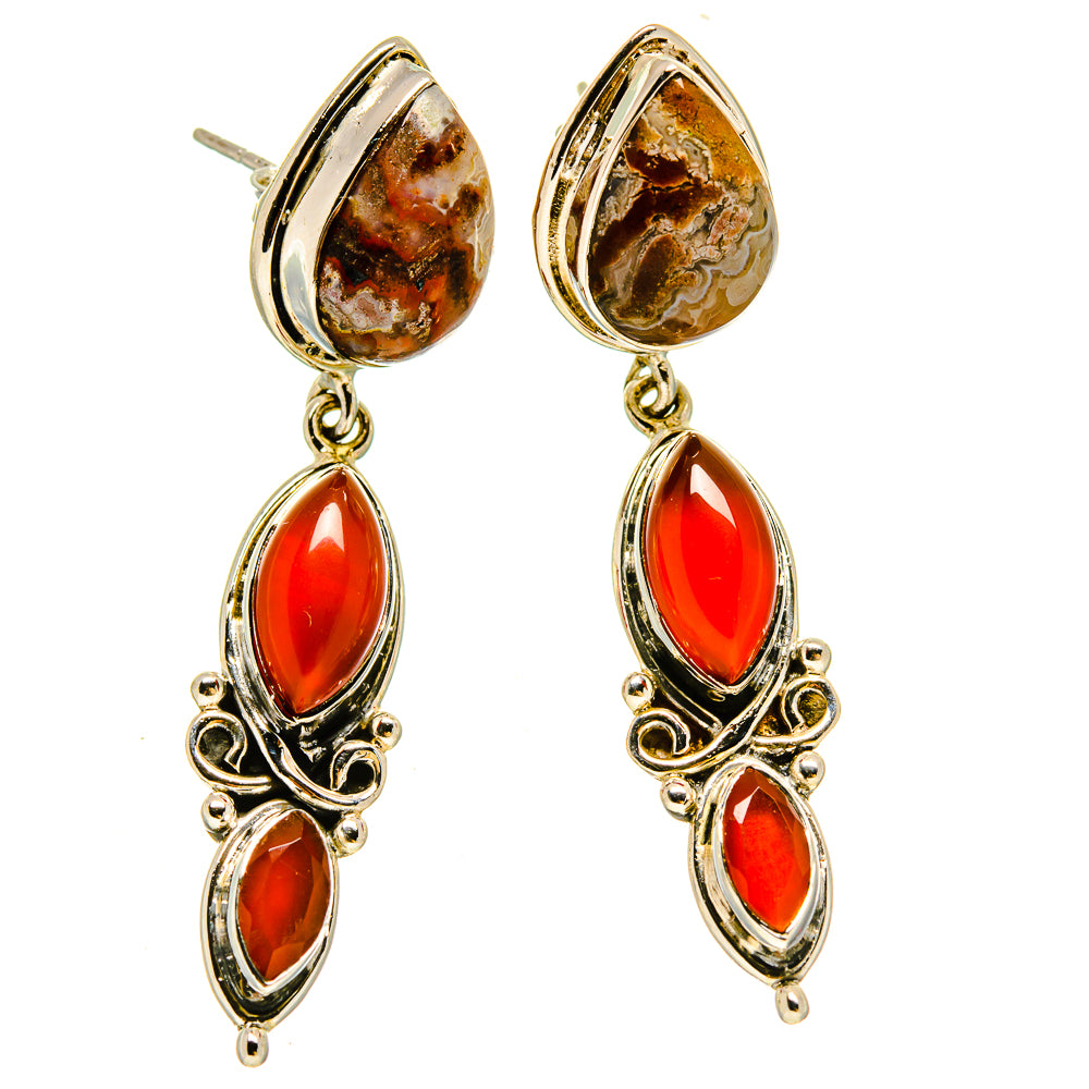 Ocean Jasper Earrings handcrafted by Anasilvercos - EARR415340