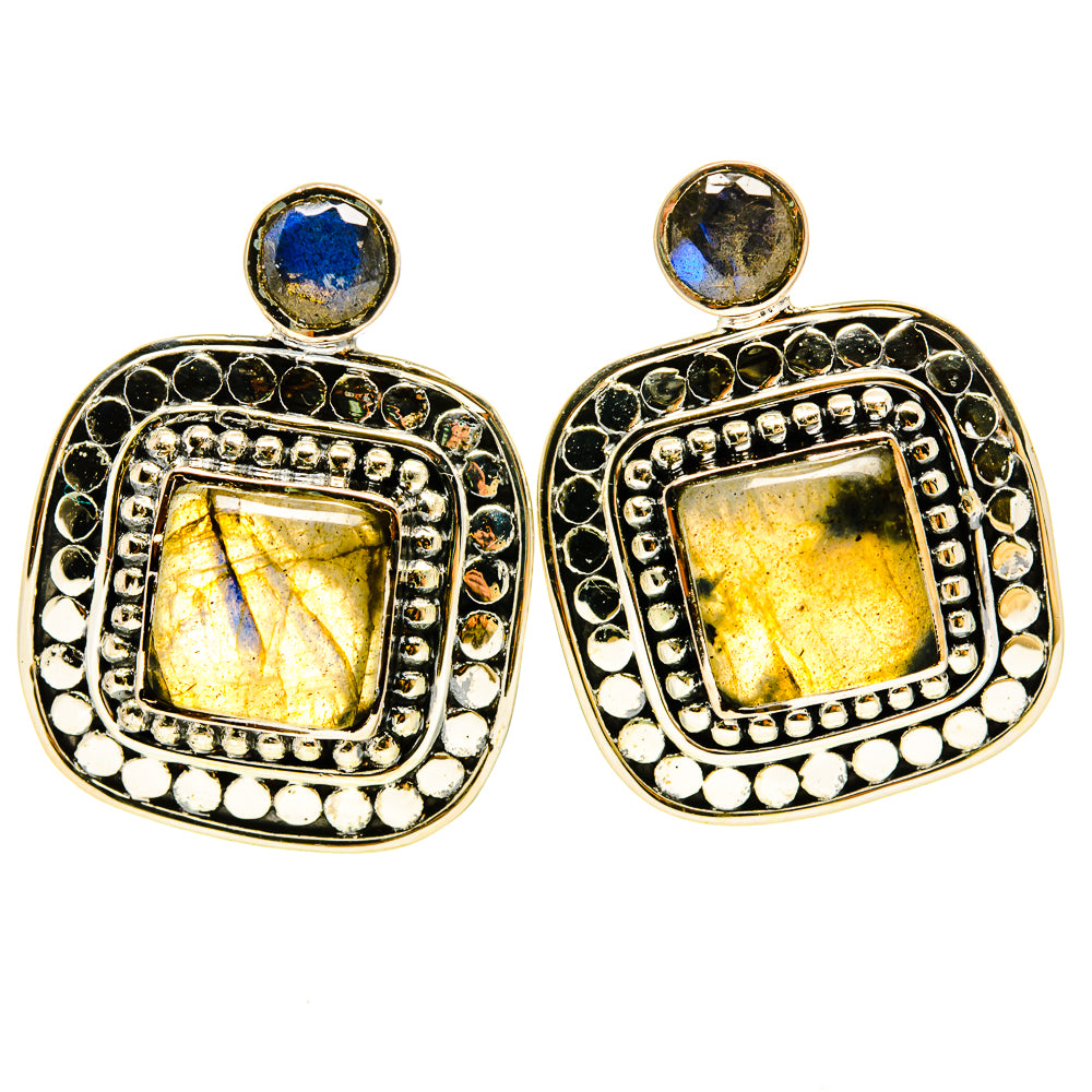Labradorite Earrings handcrafted by Anasilvercos - EARR415341