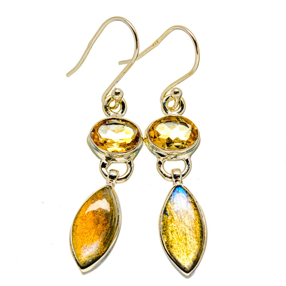 Labradorite Earrings handcrafted by Anasilvercos - EARR415354