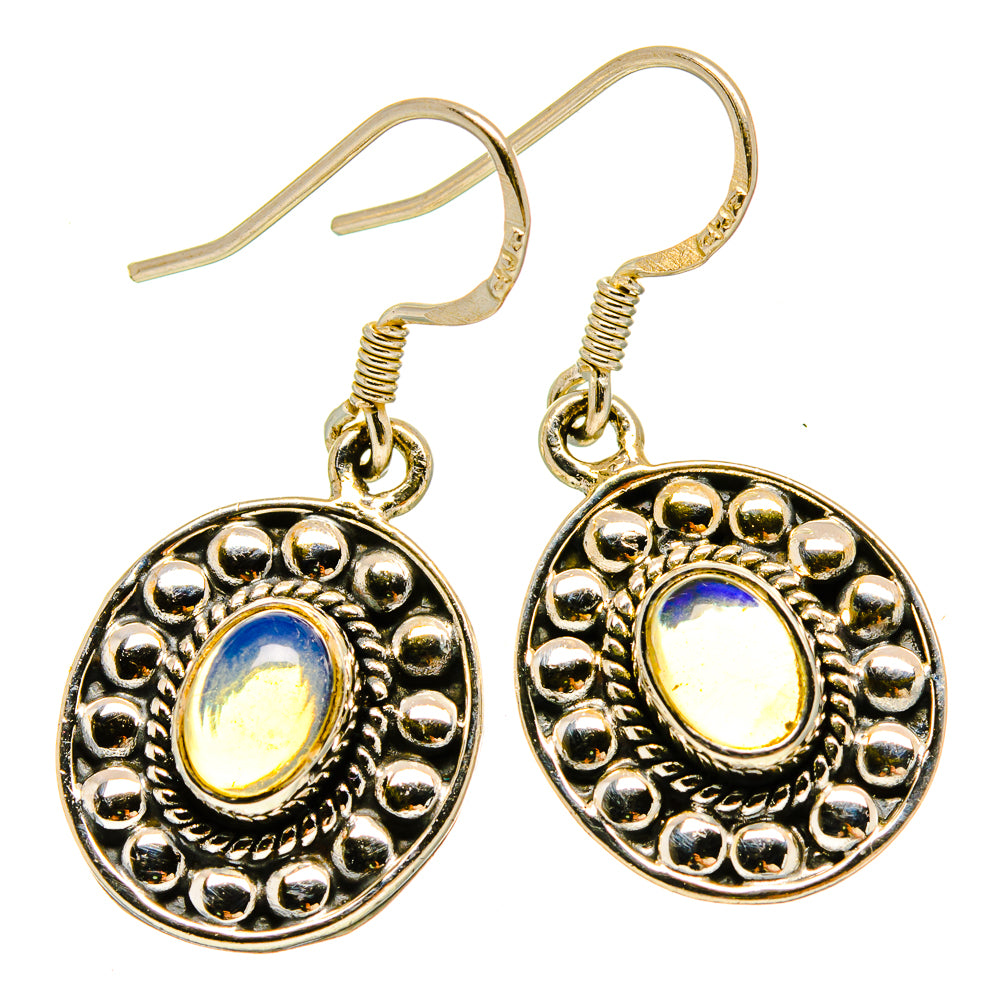 Ethiopian Opal Earrings handcrafted by Anasilvercos - EARR415359