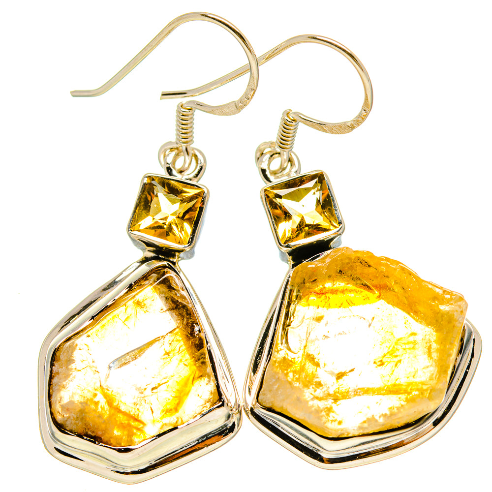 Citrine Earrings handcrafted by Anasilvercos - EARR415365