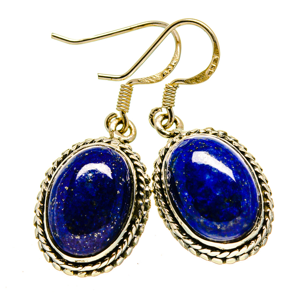 Lapis Lazuli Earrings handcrafted by Anasilvercos - EARR415369