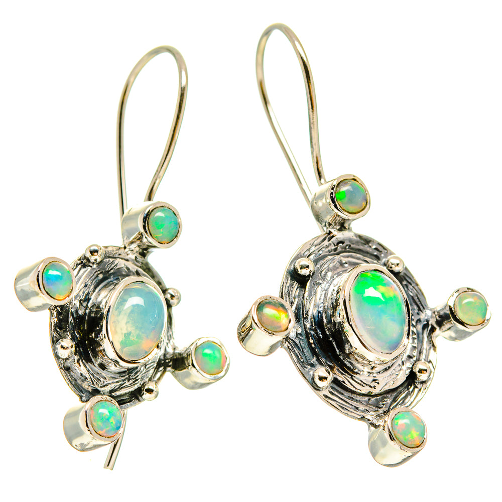 Ethiopian Opal Earrings handcrafted by Anasilvercos - EARR415372