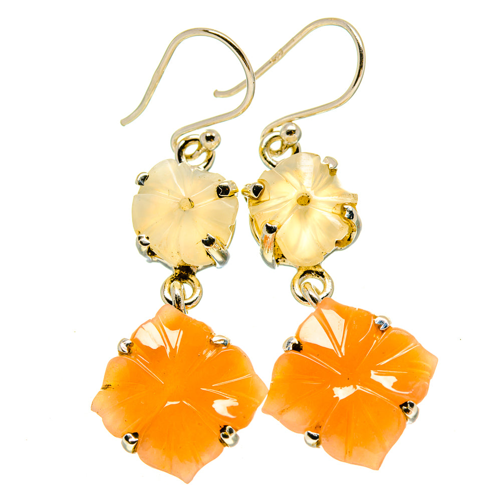 Carnelian Earrings handcrafted by Anasilvercos - EARR415376