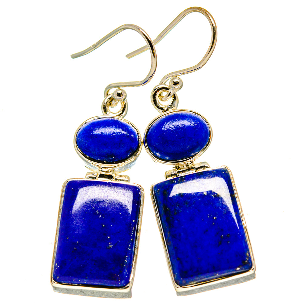 Lapis Lazuli Earrings handcrafted by Anasilvercos - EARR415379