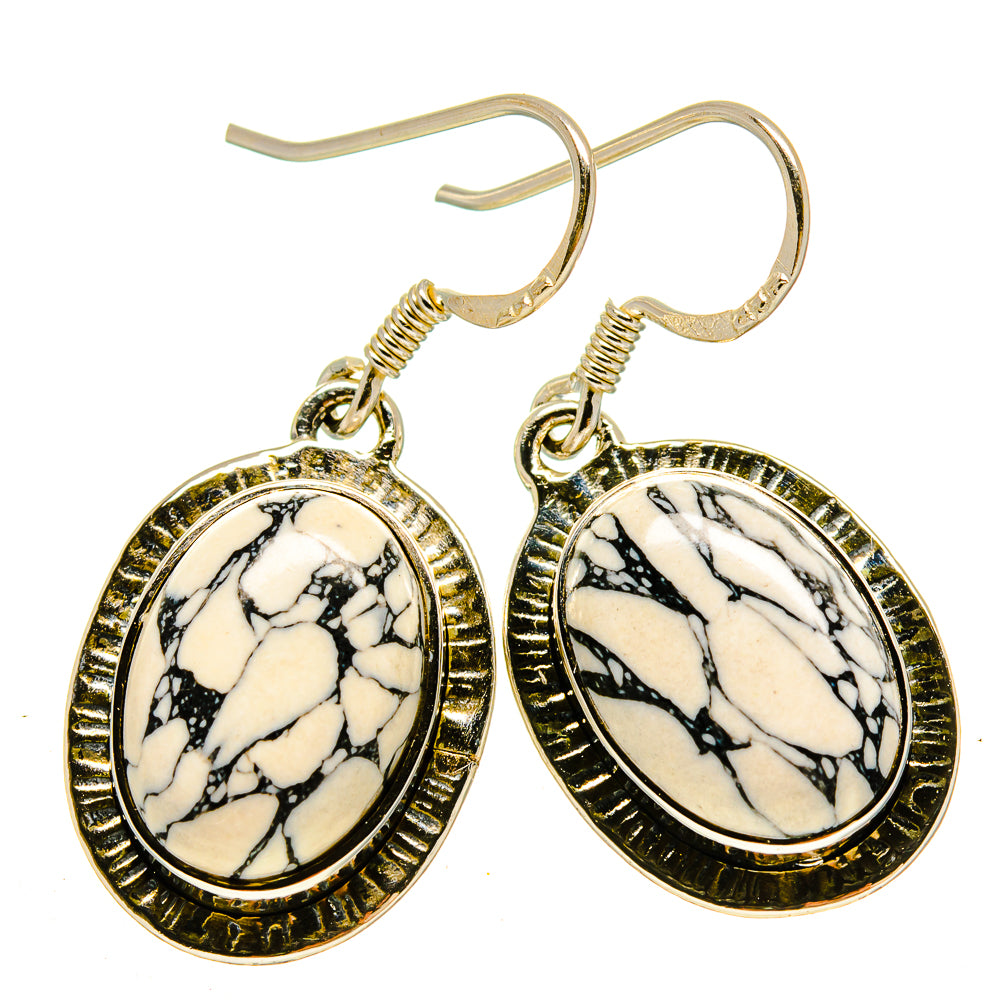 Howlite Earrings handcrafted by Anasilvercos - EARR415381