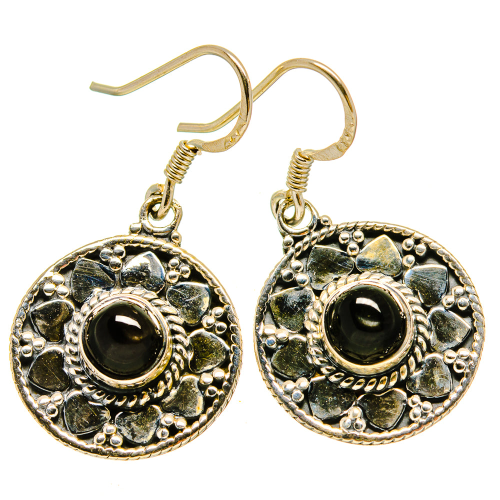 Black Onyx Earrings handcrafted by Anasilvercos - EARR415382
