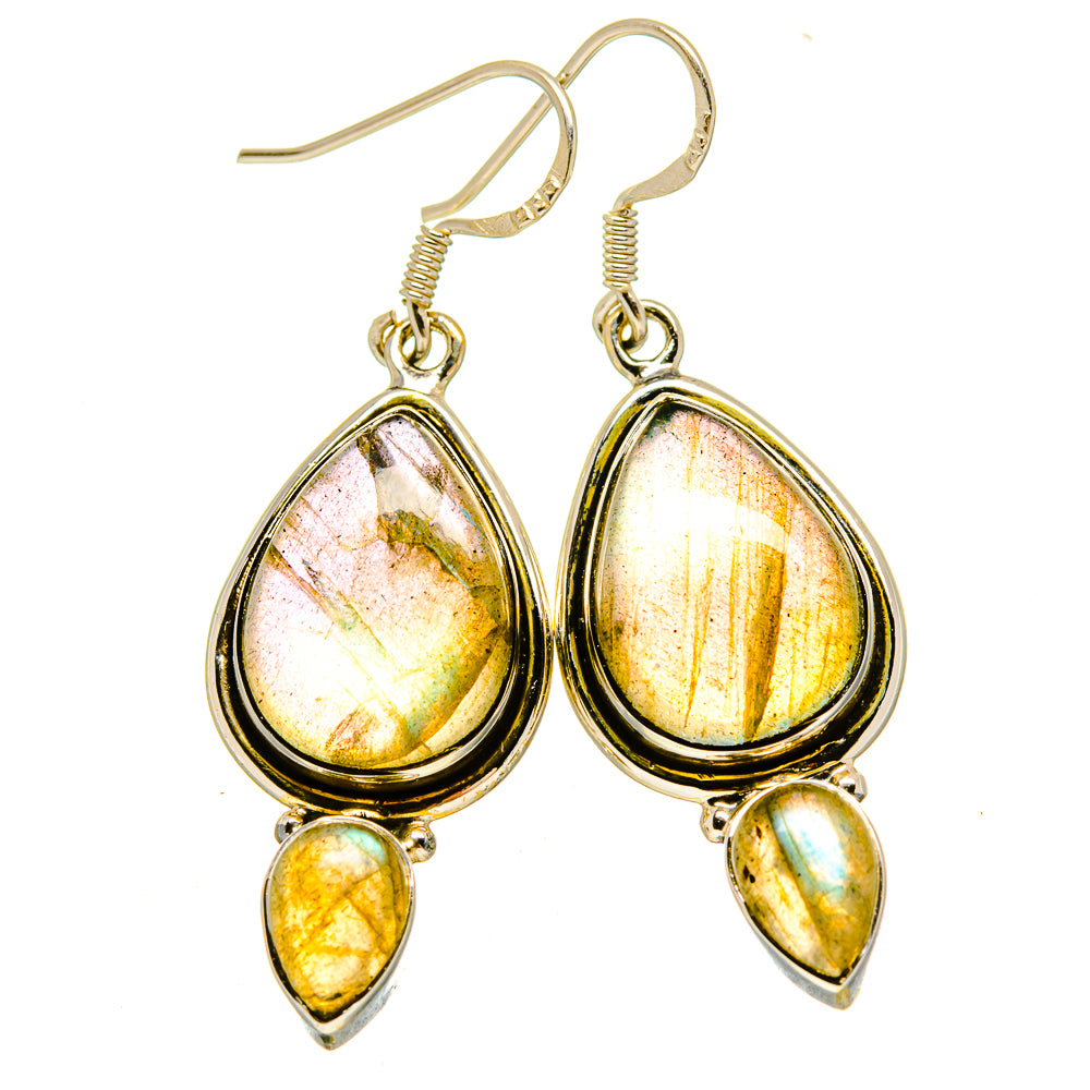 Labradorite Earrings handcrafted by Anasilvercos - EARR415391