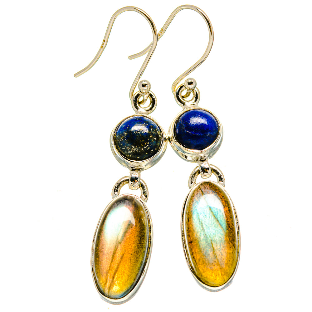 Labradorite Earrings handcrafted by Anasilvercos - EARR415405