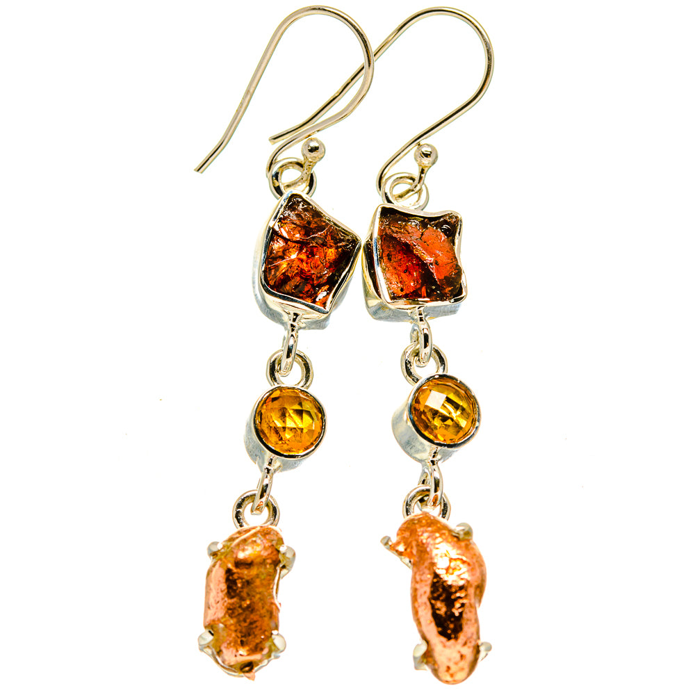 Garnet Earrings handcrafted by Anasilvercos - EARR415411