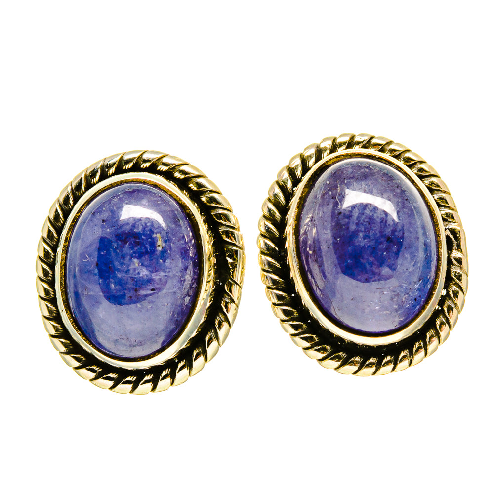 Tanzanite Earrings handcrafted by Anasilvercos - EARR415415