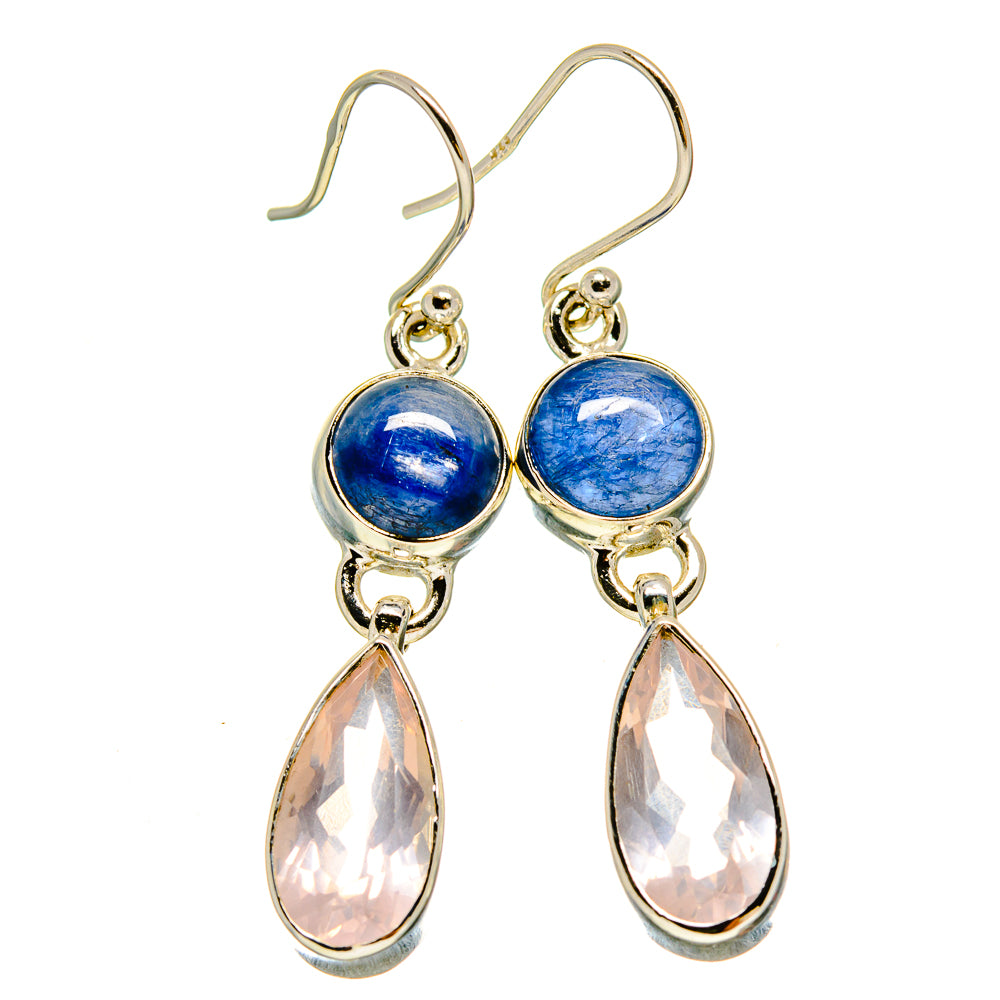 Rose Quartz Earrings handcrafted by Anasilvercos - EARR415422