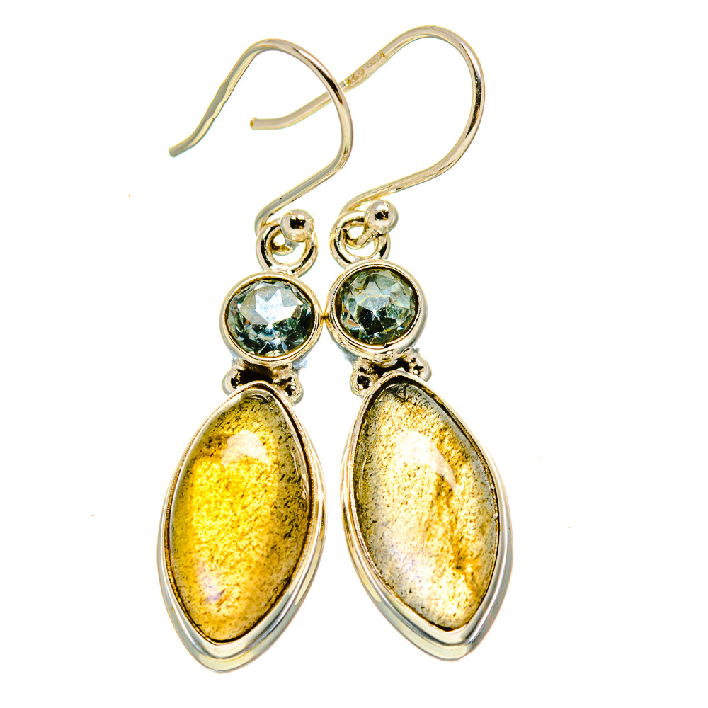 Labradorite Earrings handcrafted by Anasilvercos - EARR415424