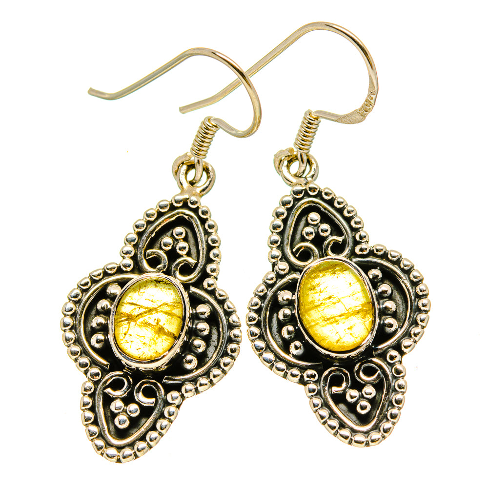 Citrine Earrings handcrafted by Anasilvercos - EARR415426