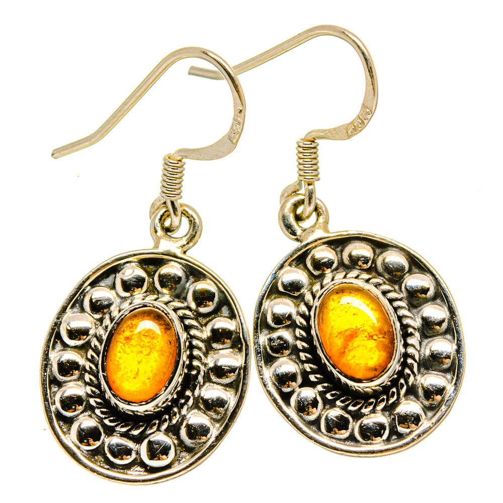 Citrine Earrings handcrafted by Anasilvercos - EARR415431