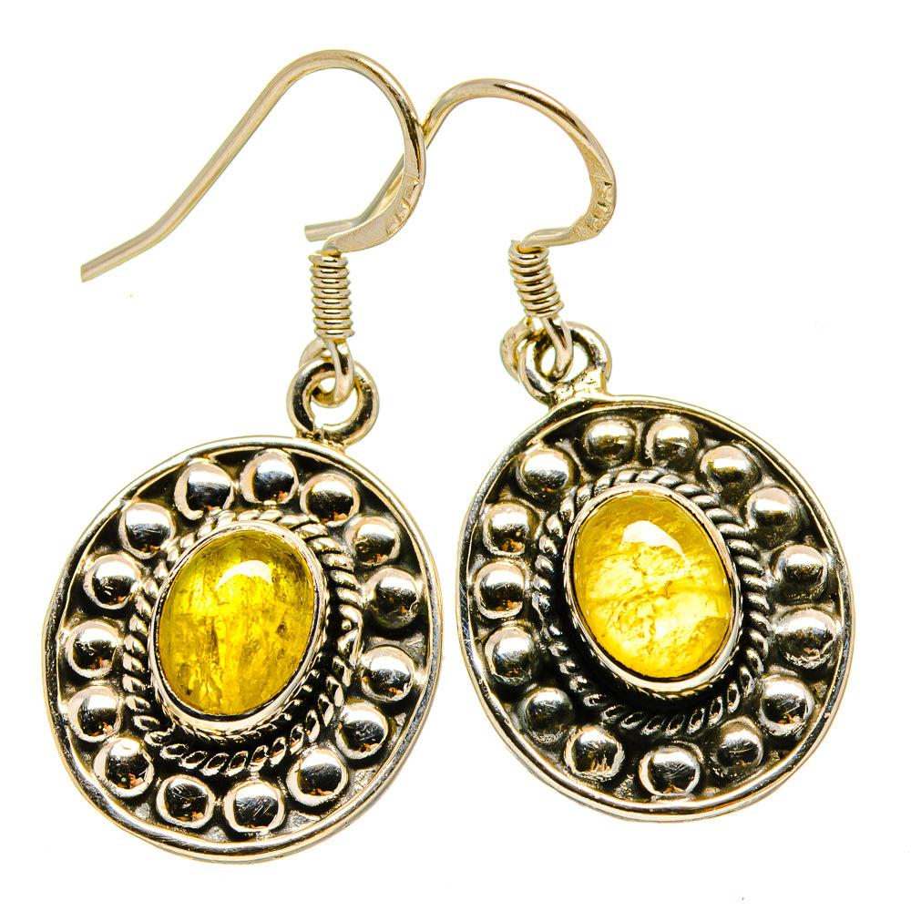 Citrine Earrings handcrafted by Anasilvercos - EARR415436