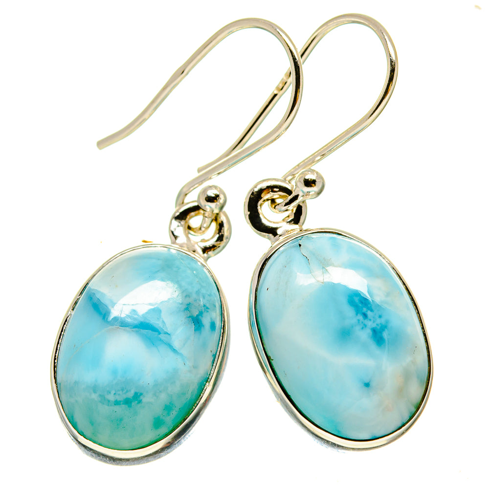Larimar Earrings handcrafted by Anasilvercos - EARR415438