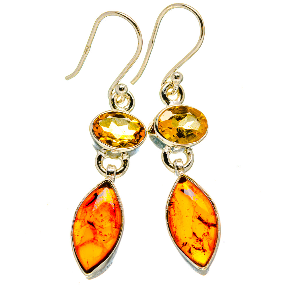 Baltic Amber Earrings handcrafted by Anasilvercos - EARR415441