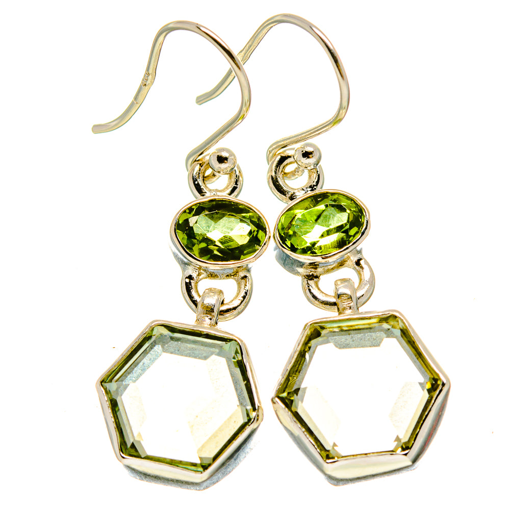 Prehnite Earrings handcrafted by Anasilvercos - EARR415443