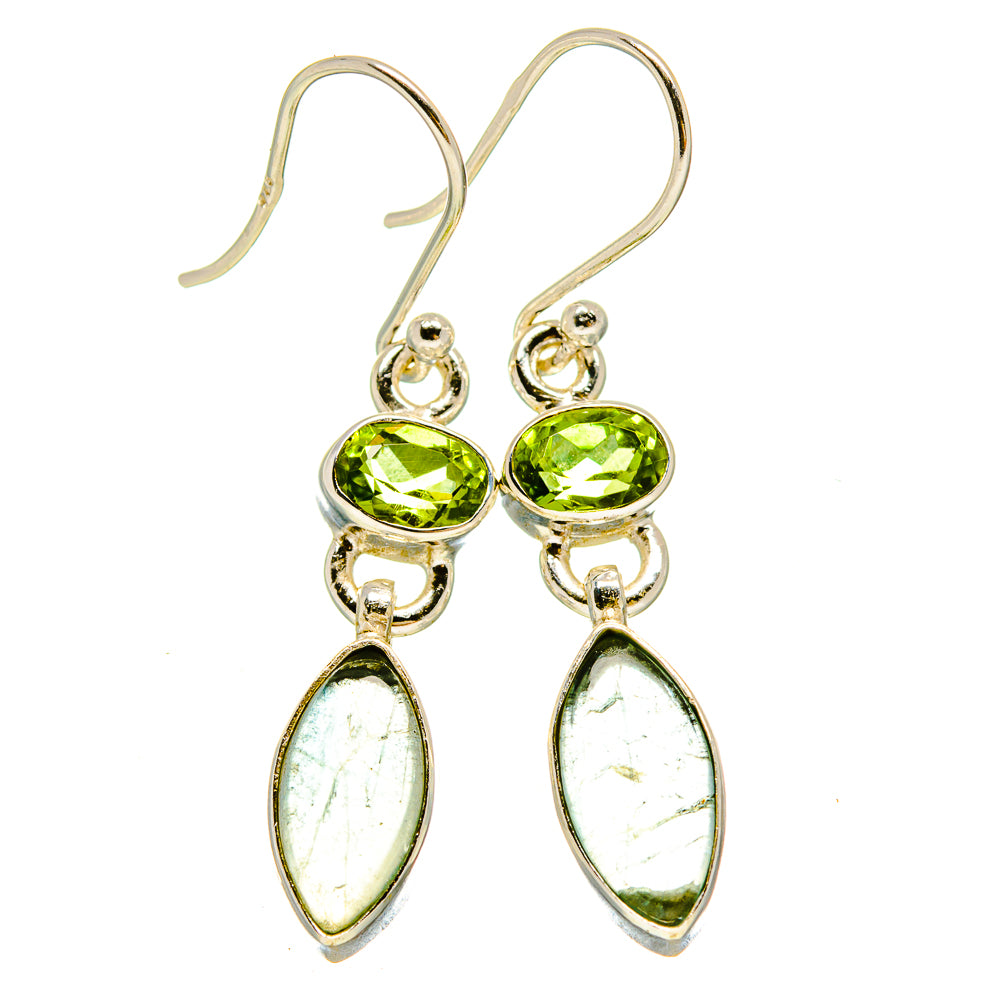 Prehnite Earrings handcrafted by Anasilvercos - EARR415446
