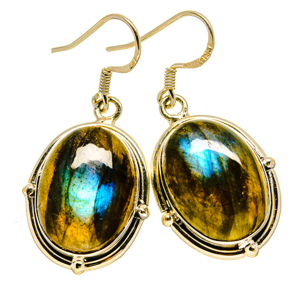 Labradorite Earrings handcrafted by Anasilvercos - EARR415452
