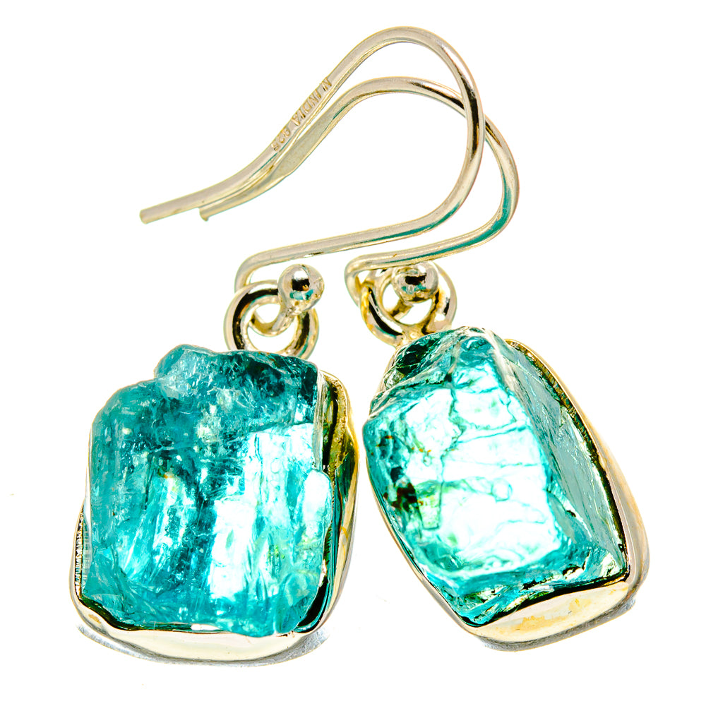 Blue Fluorite Earrings handcrafted by Anasilvercos - EARR415458