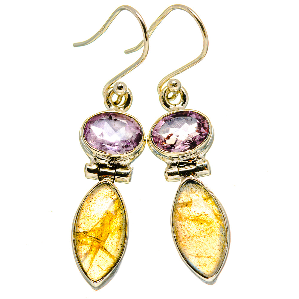 Labradorite Earrings handcrafted by Anasilvercos - EARR415462