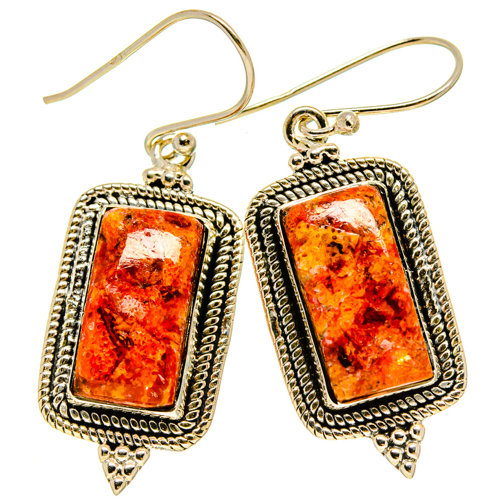 Sponge Coral Earrings handcrafted by Anasilvercos - EARR415467