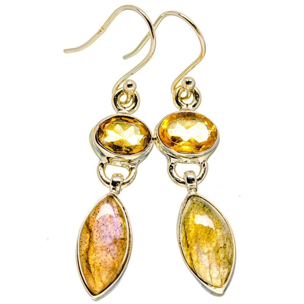 Labradorite Earrings handcrafted by Anasilvercos - EARR415475