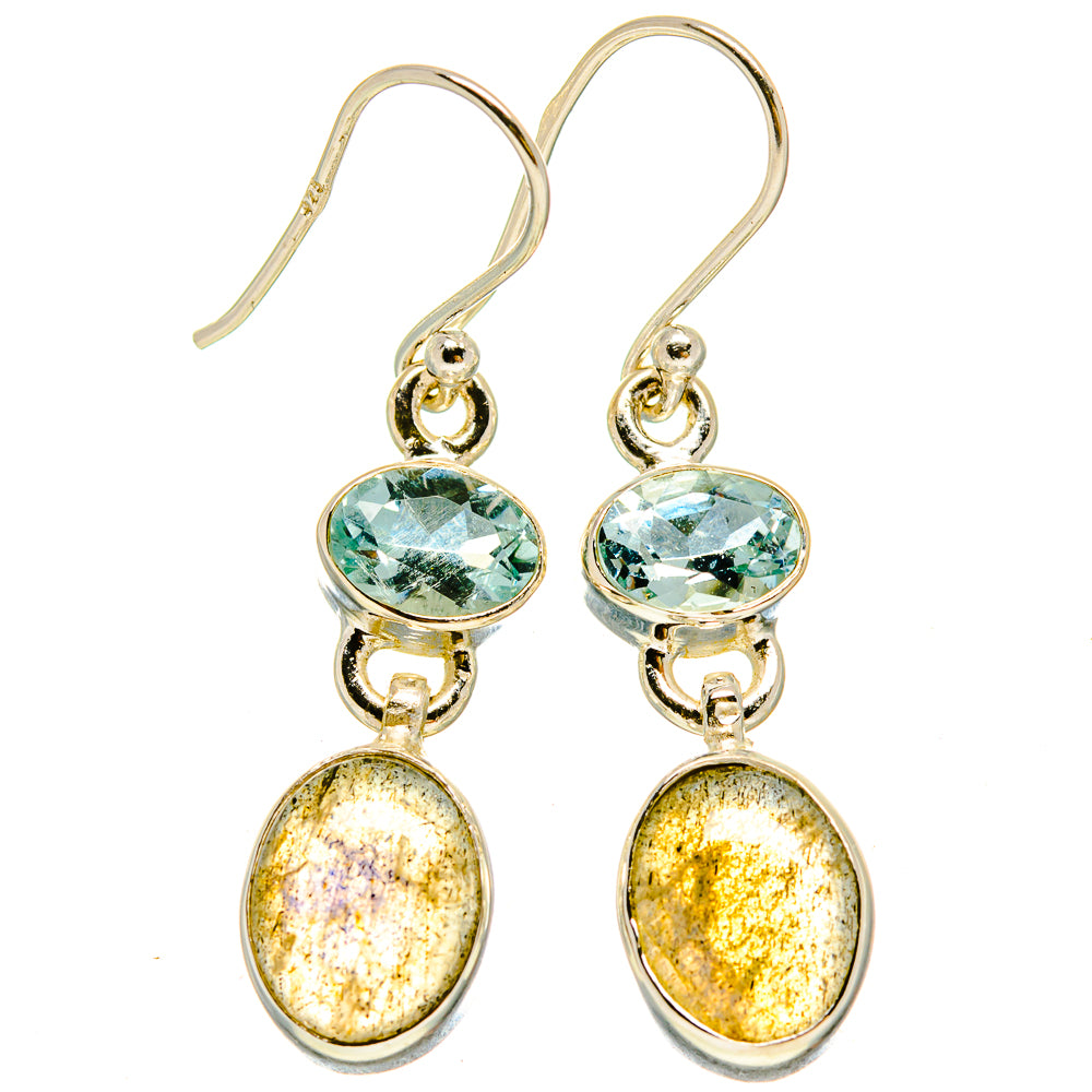 Labradorite Earrings handcrafted by Anasilvercos - EARR415479