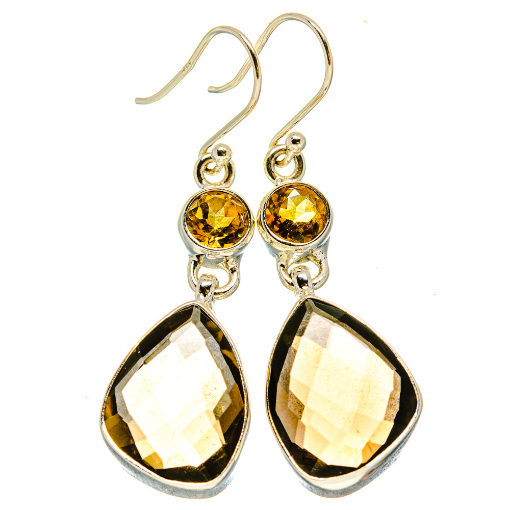 Smoky Quartz Earrings handcrafted by Anasilvercos - EARR415488