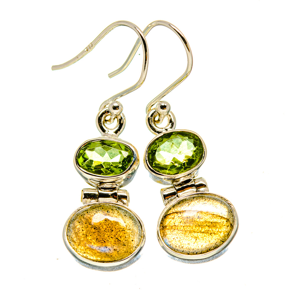 Labradorite Earrings handcrafted by Anasilvercos - EARR415489