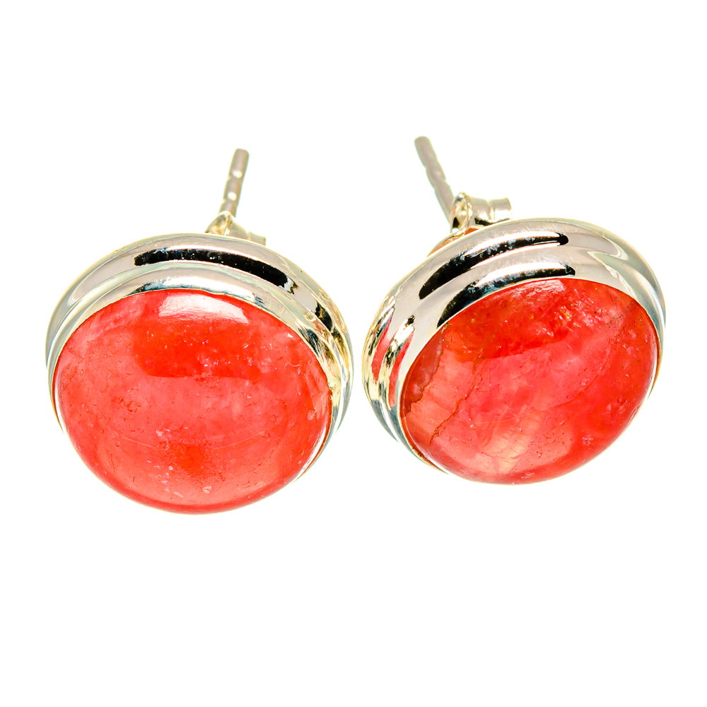 Rhodochrosite Earrings handcrafted by Anasilvercos - EARR415499