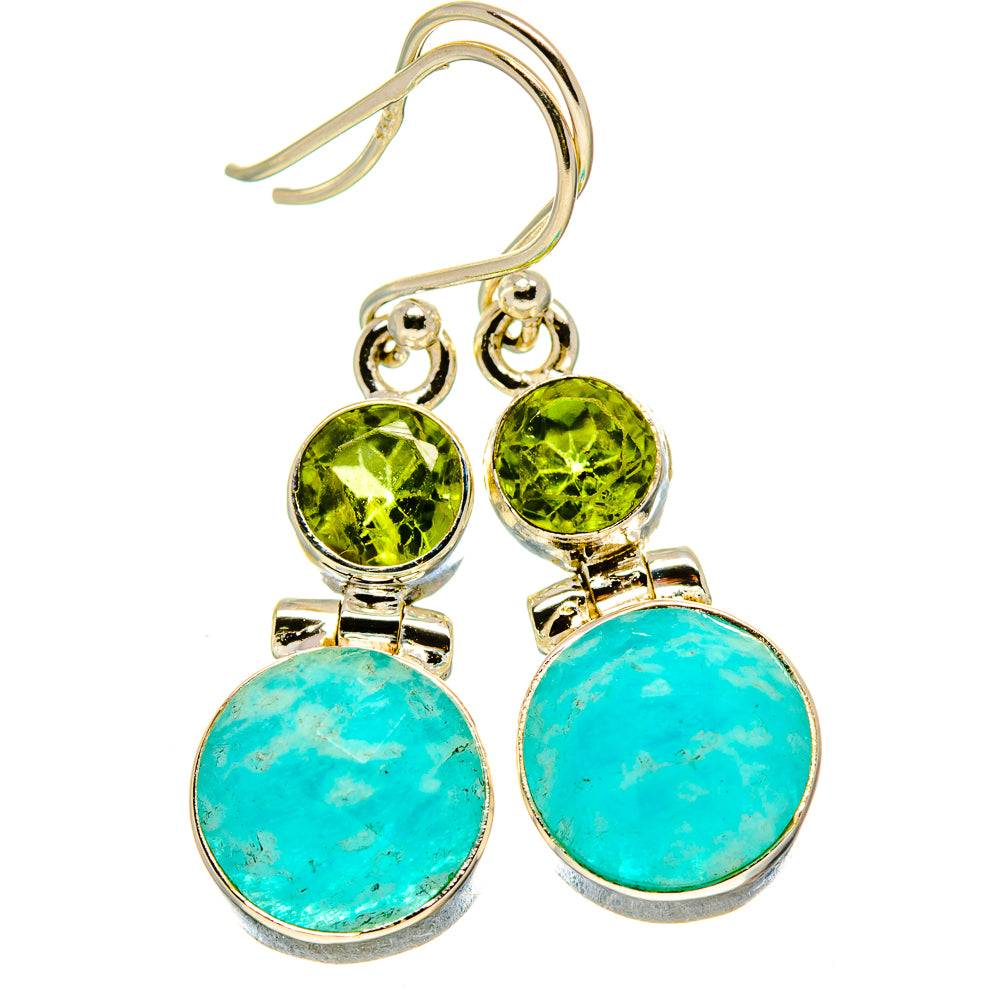 Amazonite Earrings handcrafted by Anasilvercos - EARR415505