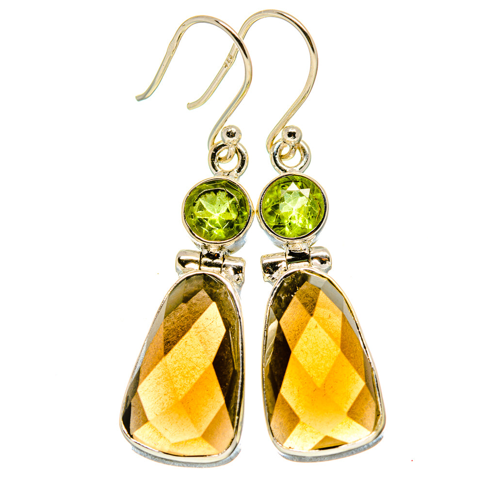 Smoky Quartz Earrings handcrafted by Anasilvercos - EARR415507
