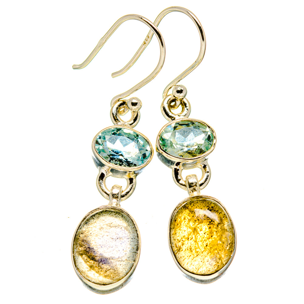 Labradorite Earrings handcrafted by Anasilvercos - EARR415514