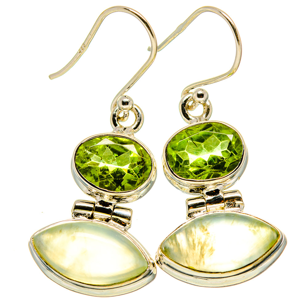 Prehnite Earrings handcrafted by Anasilvercos - EARR415517