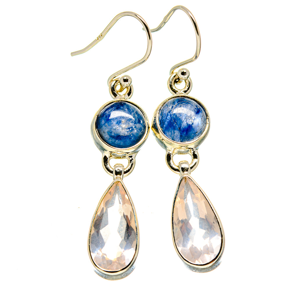 Rose Quartz Earrings handcrafted by Anasilvercos - EARR415518