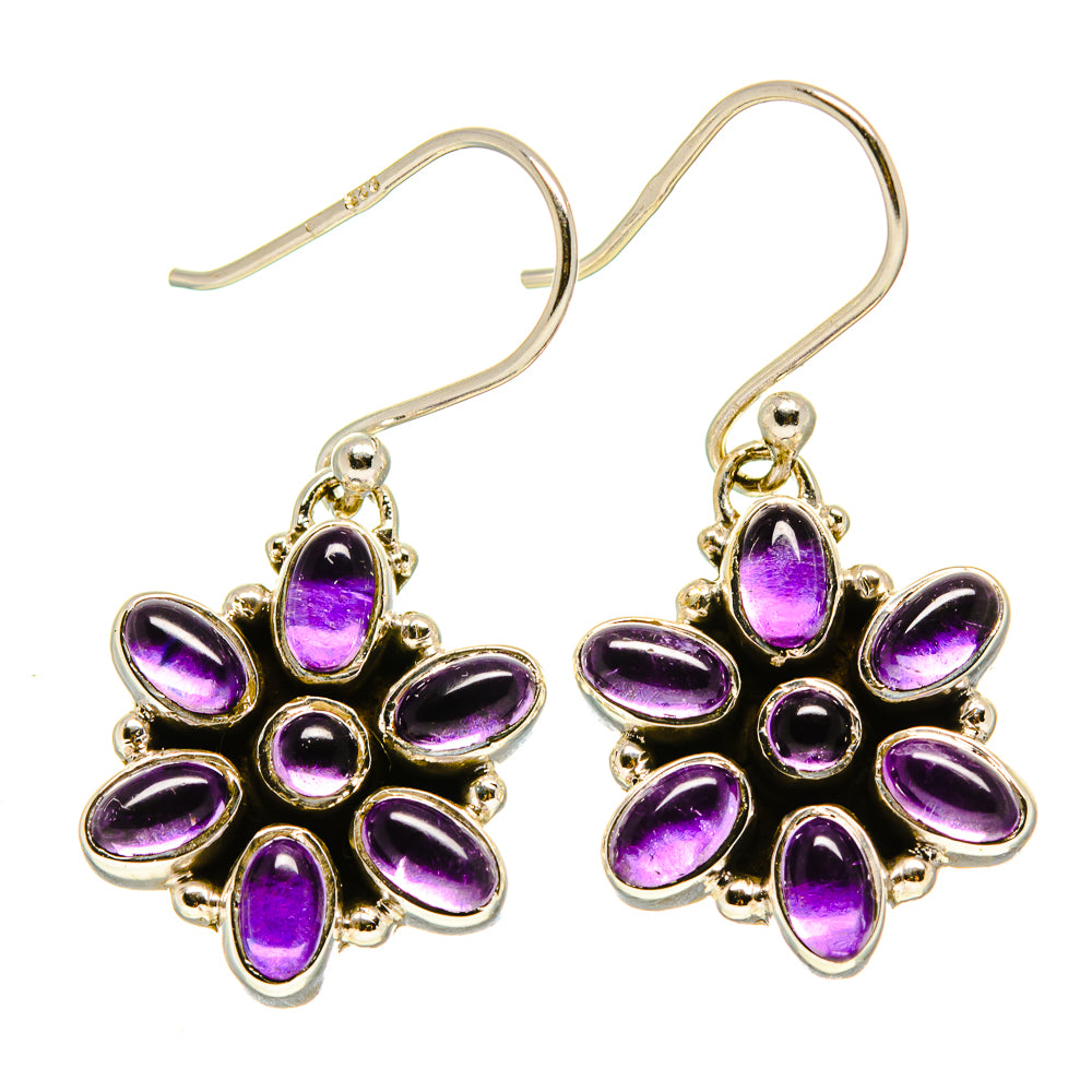 Amethyst Earrings handcrafted by Anasilvercos - EARR415519