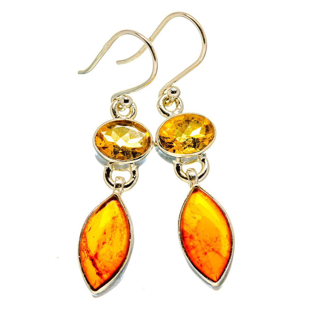 Baltic Amber Earrings handcrafted by Anasilvercos - EARR415550