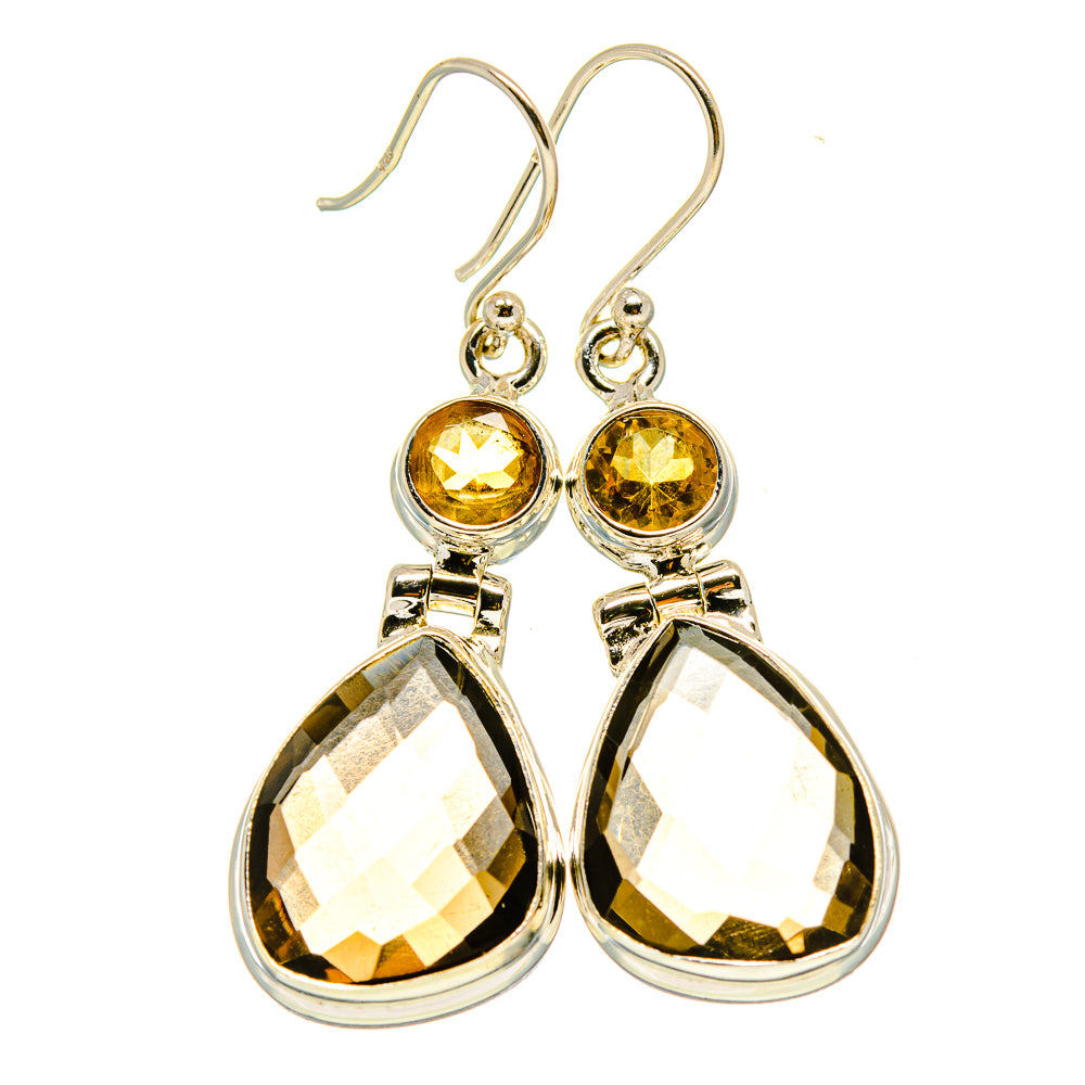 Smoky Quartz Earrings handcrafted by Anasilvercos - EARR415556
