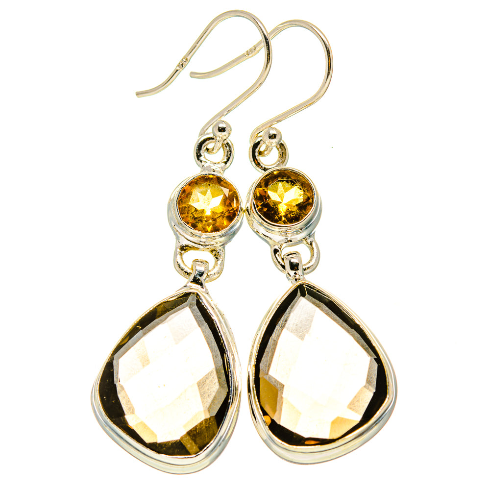Smoky Quartz Earrings handcrafted by Anasilvercos - EARR415558
