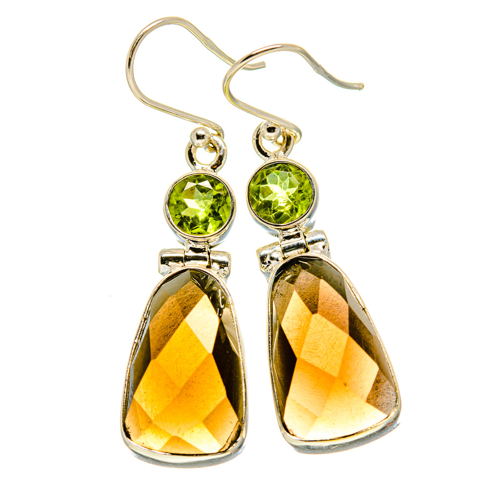 Smoky Quartz Earrings handcrafted by Anasilvercos - EARR415564