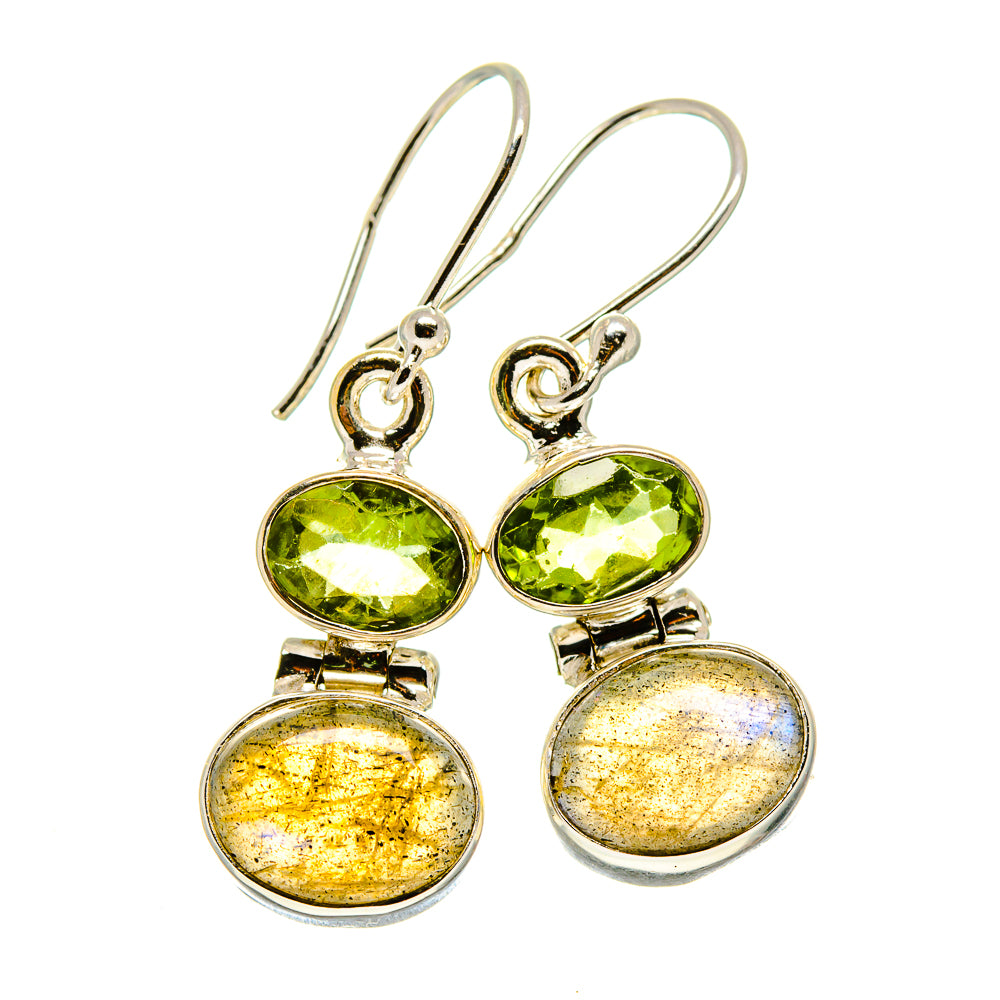 Labradorite Earrings handcrafted by Anasilvercos - EARR415583