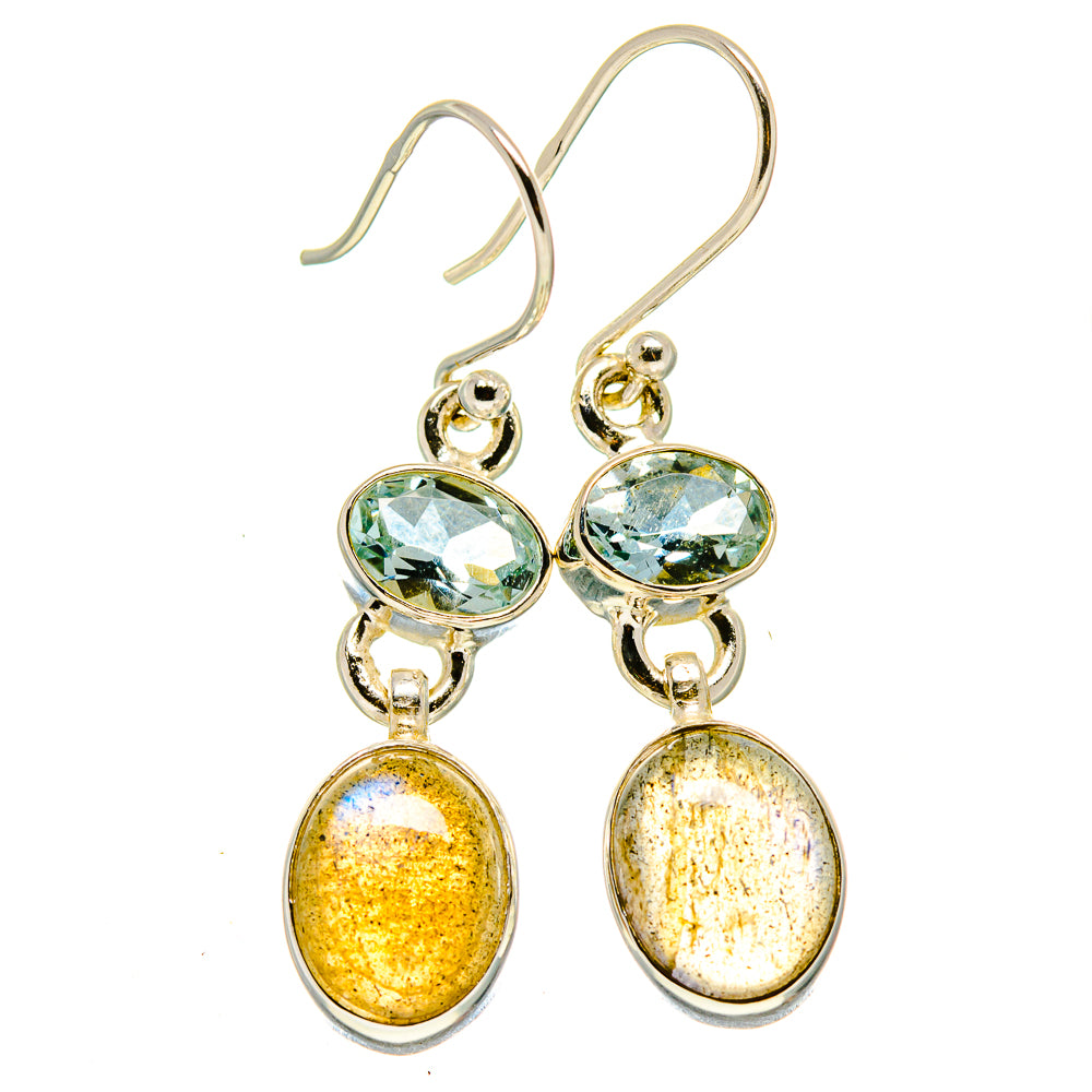 Labradorite Earrings handcrafted by Anasilvercos - EARR415594