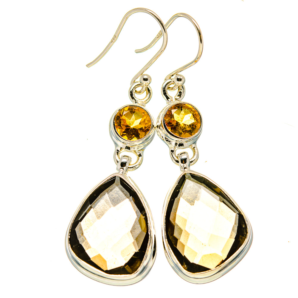 Smoky Quartz Earrings handcrafted by Anasilvercos - EARR415599