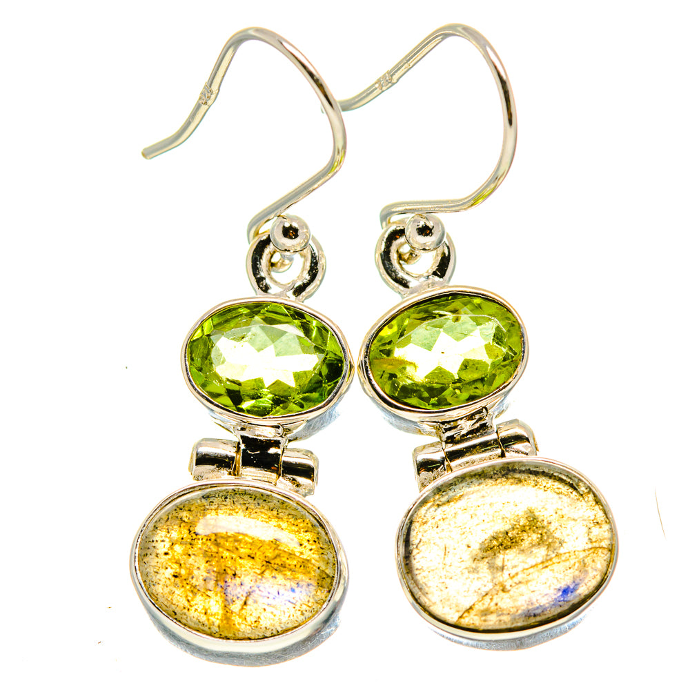 Labradorite Earrings handcrafted by Anasilvercos - EARR415600